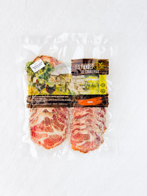 Charcuteries séchées de porc: La Coppa tranchée (120g)