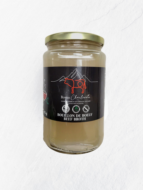 Bouillon d'os de boeuf naturel (750ml)