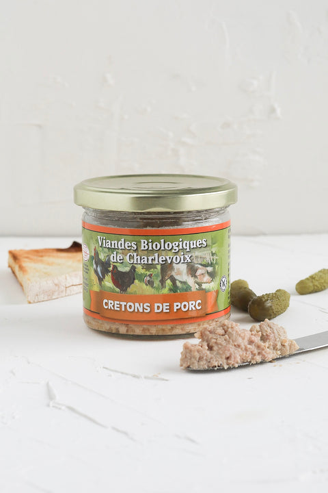 Cretons de porc biologique sans nitrite