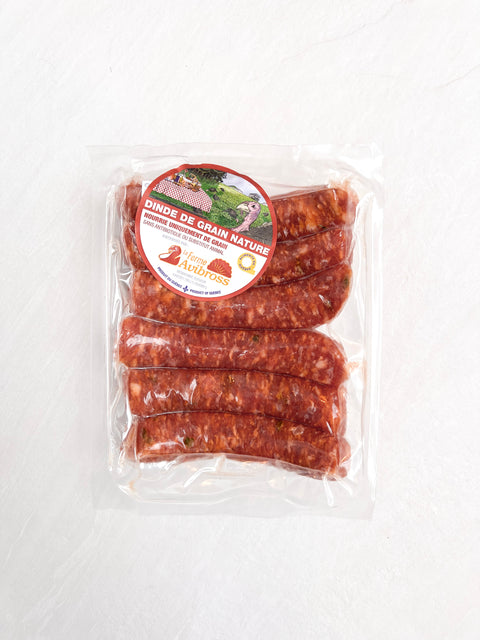 Saucisses 100% dinde à déjeuner (350g)