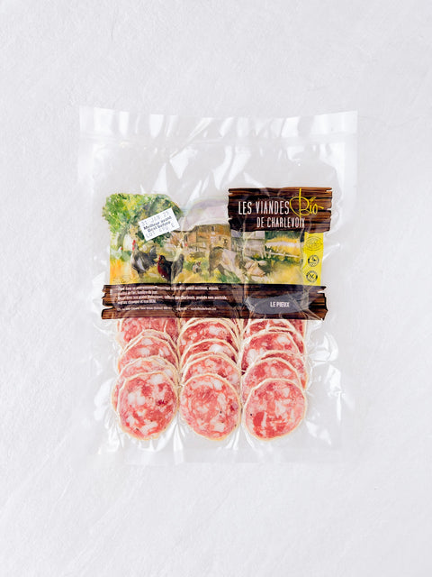 Charcuteries séchées de porc: Le pieux tranché (120g)