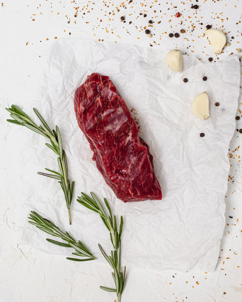 Bavette de boeuf nourri à l'herbe AAA+ 8z (224g)