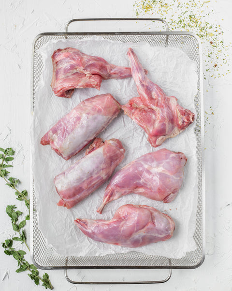 Lapin entier (sans tête) 1.3 kg