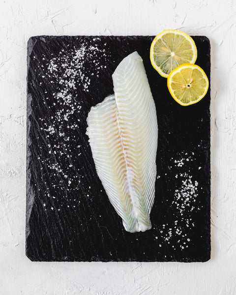 Filet de sole pané, citron et poivre 140g