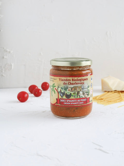 Sauce à spaghetti au poulet biologique 450g